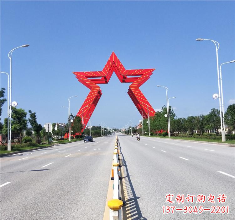 安阳不锈钢城市拱门雕塑