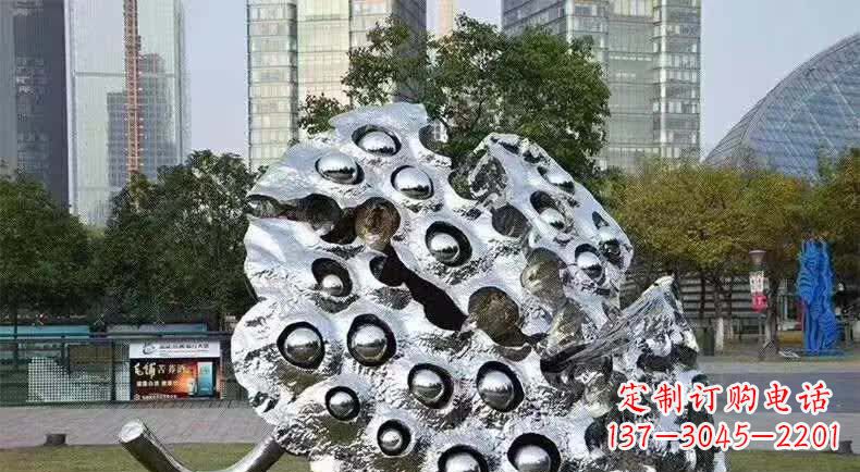 安阳不锈钢城市莲蓬雕塑1
