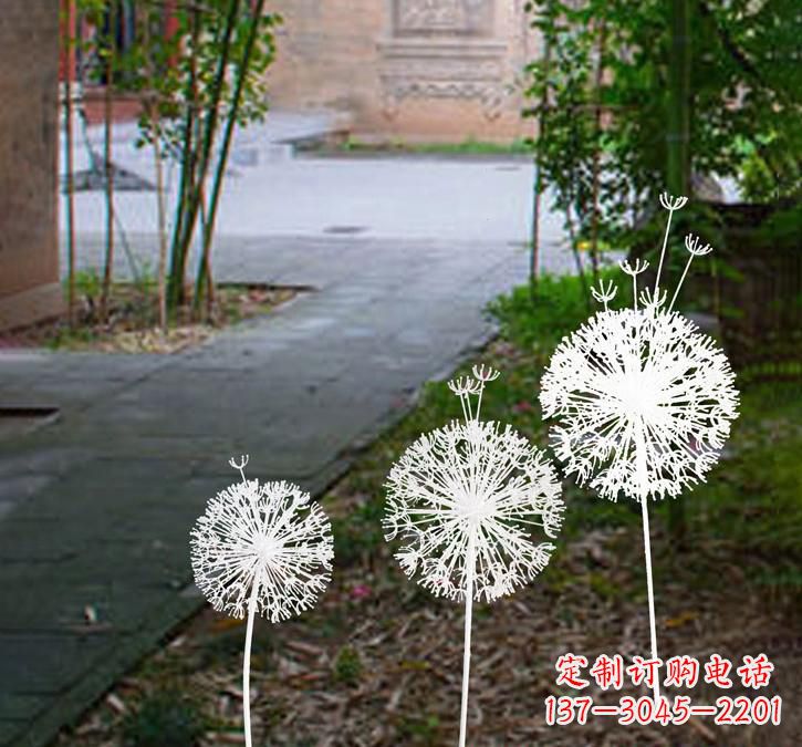安阳不锈钢城市镂空蒲公英雕塑