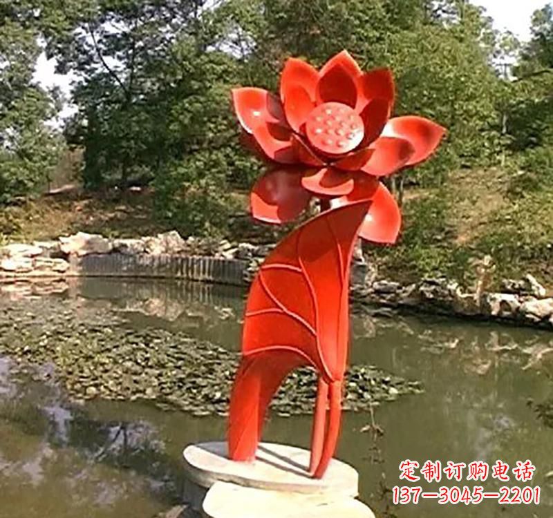 安阳不锈钢城市艺术荷花雕塑