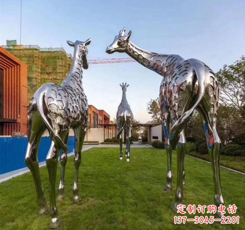 安阳不锈钢城市园林动物雕塑