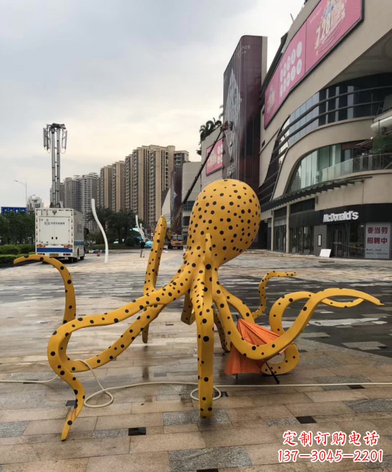 安阳不锈钢城市章鱼造型雕塑