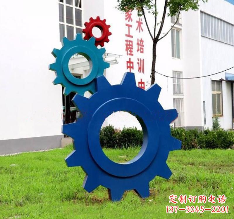 安阳不锈钢齿轮创意雕塑