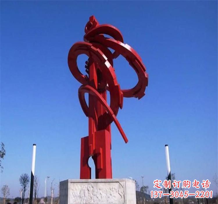 安阳不锈钢齿轮雕塑2