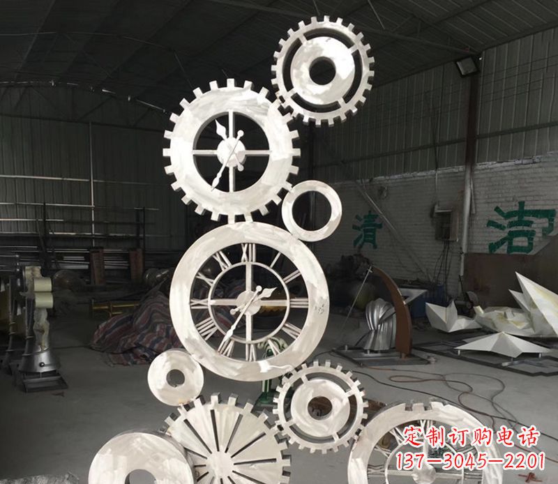 安阳不锈钢齿轮雕塑