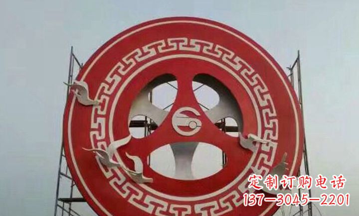 安阳不锈钢齿轮广场雕塑