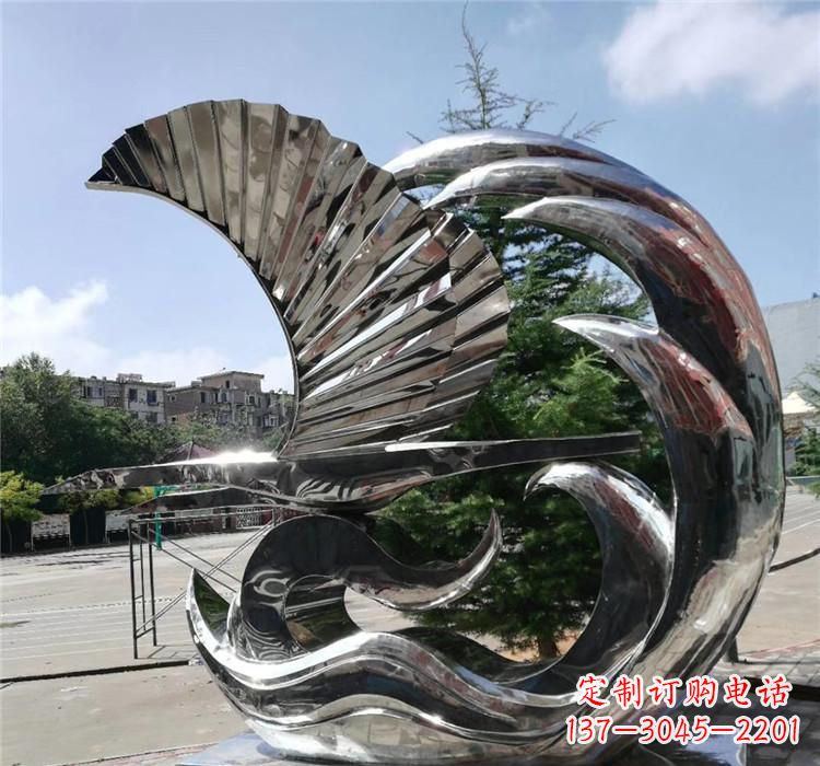 安阳不锈钢翅膀艺术雕塑