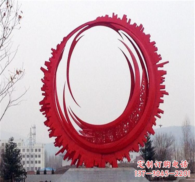 安阳不锈钢抽象齿轮雕塑