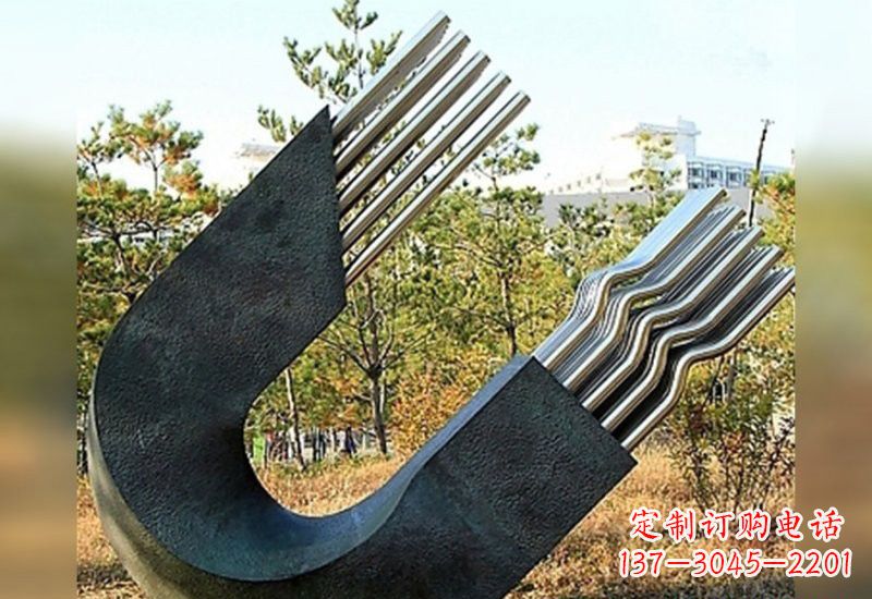 安阳不锈钢抽象磁铁雕塑