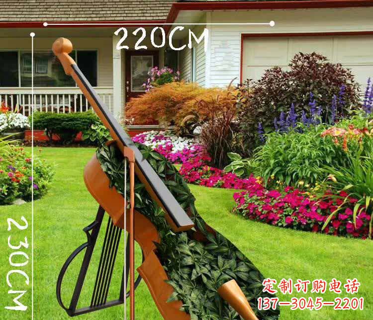 安阳不锈钢抽象大提琴雕塑1