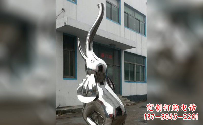 安阳不锈钢抽象大象雕塑