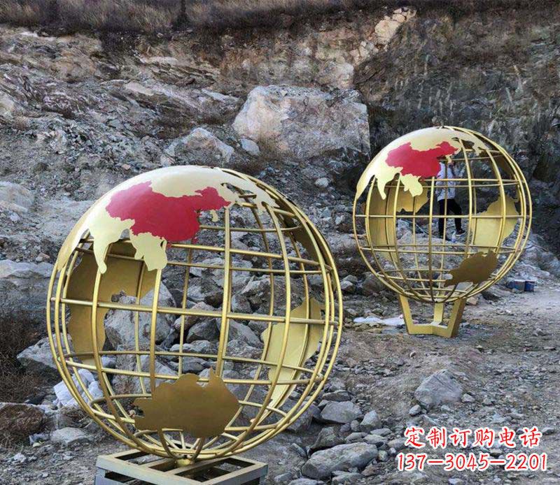安阳不锈钢抽象地球雕塑