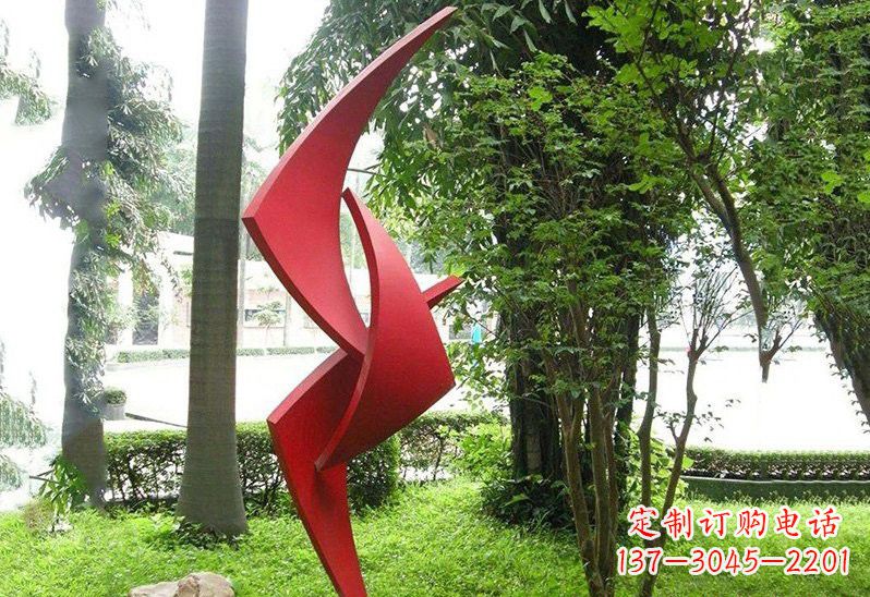 安阳不锈钢抽象的风车雕塑