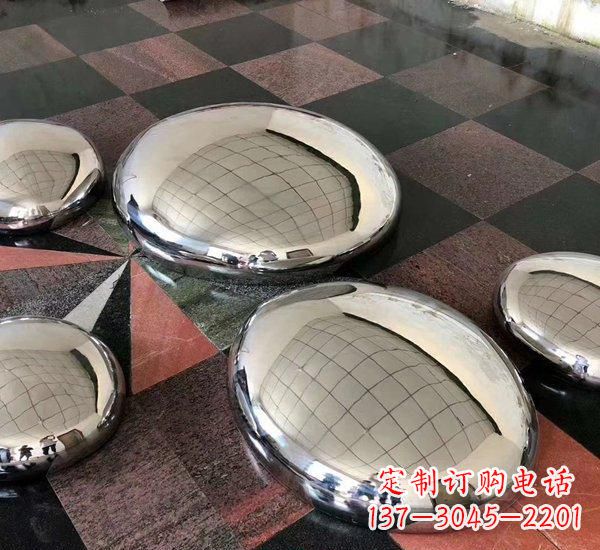 安阳不锈钢抽象鹅卵石雕塑