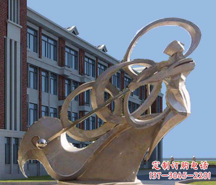 安阳不锈钢抽象高尔夫球人物雕塑