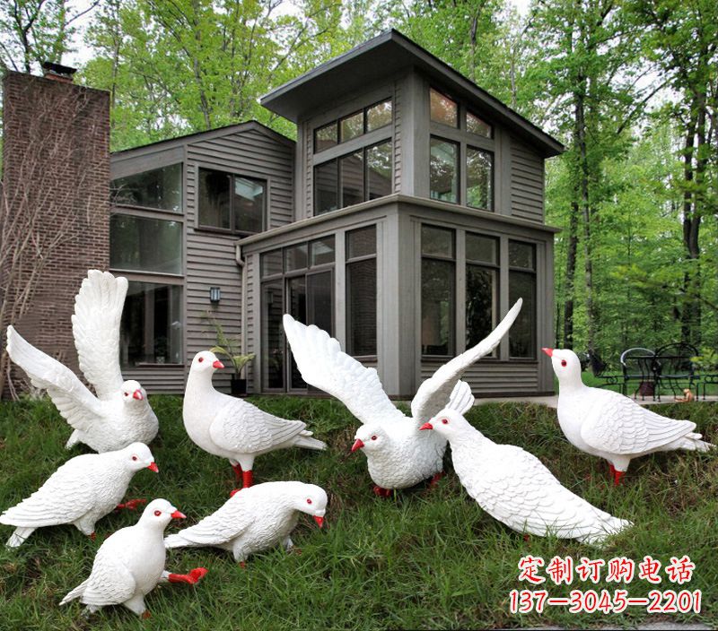 安阳不锈钢抽象鸽子雕塑