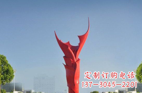 安阳不锈钢抽象火炬雕塑