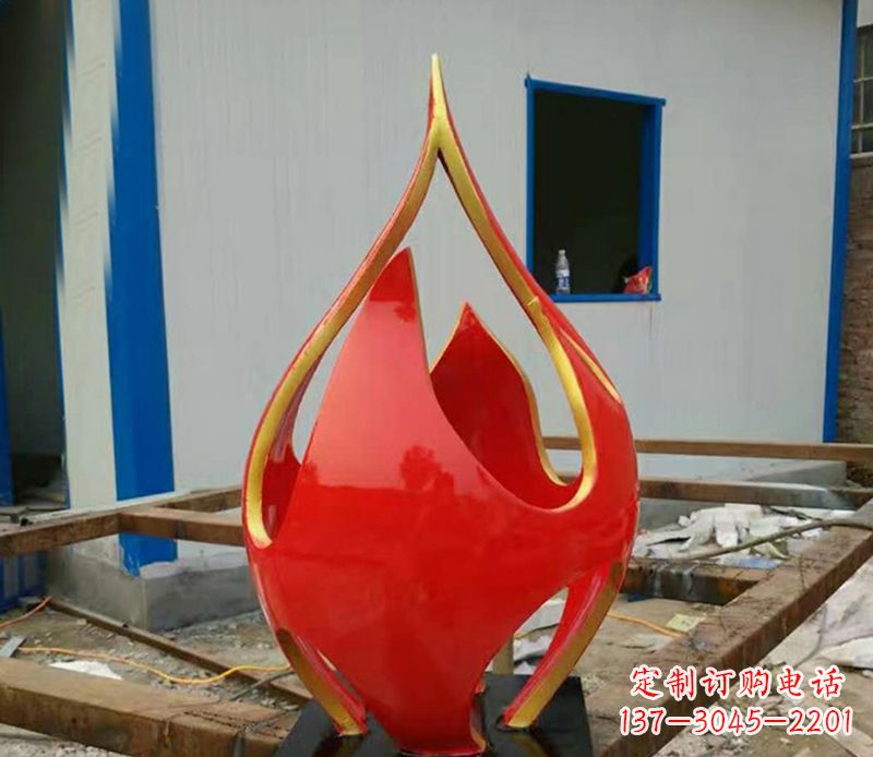 安阳不锈钢抽象火龙果广场雕塑