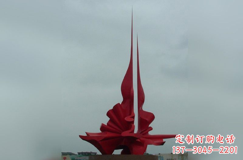 安阳不锈钢抽象火炬雕塑222