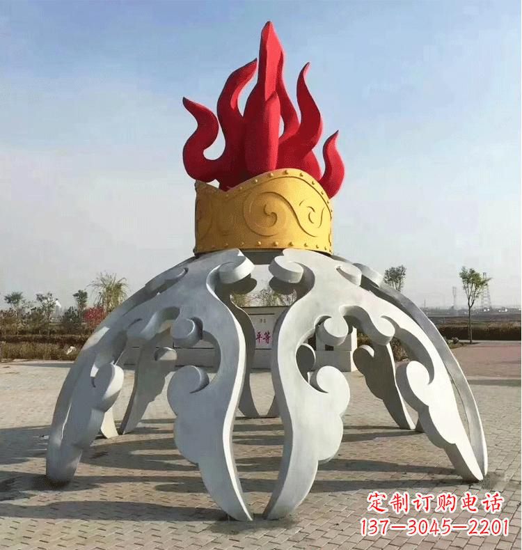 安阳不锈钢抽象景观拱门雕塑