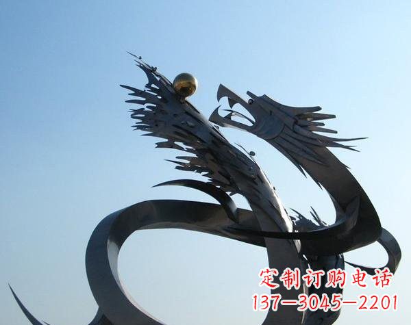 安阳不锈钢抽象龙戏珠