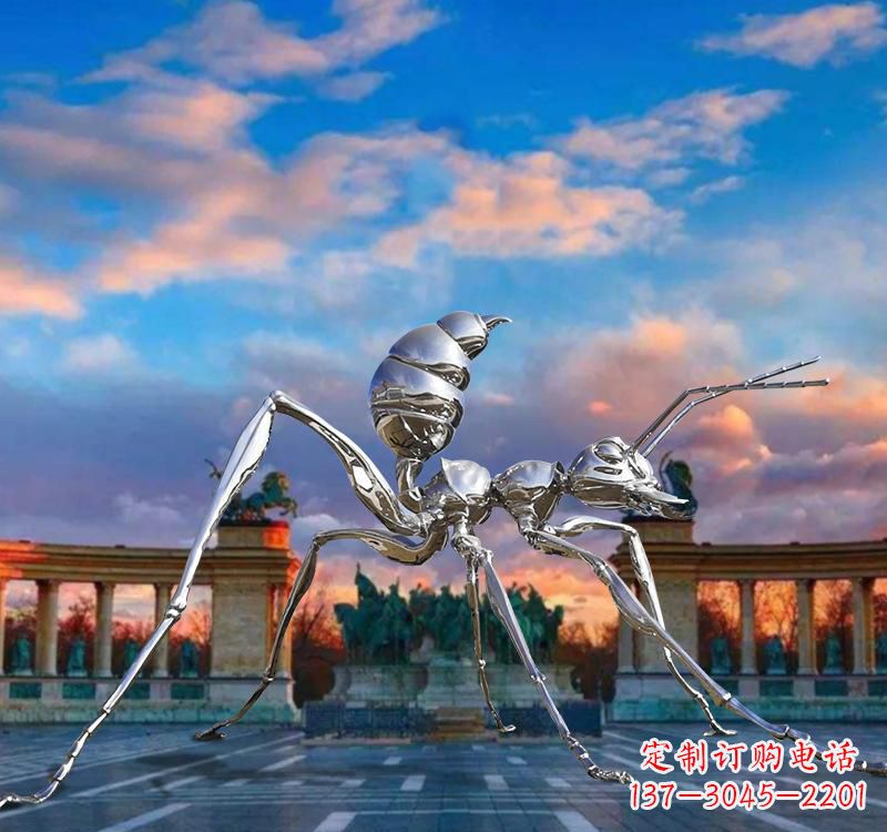 安阳不锈钢抽象蚂蚁雕塑