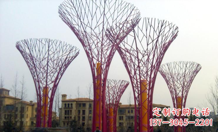安阳不锈钢抽象树枝城市景观雕塑