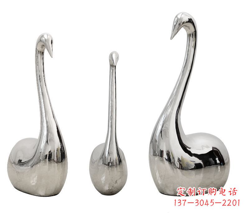 安阳不锈钢抽象天鹅雕塑1