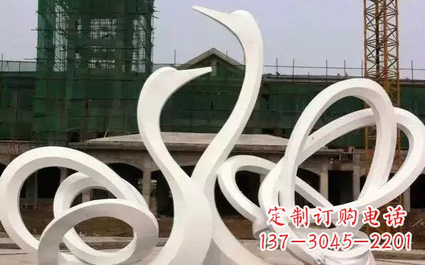 安阳不锈钢抽象天鹅雕塑222