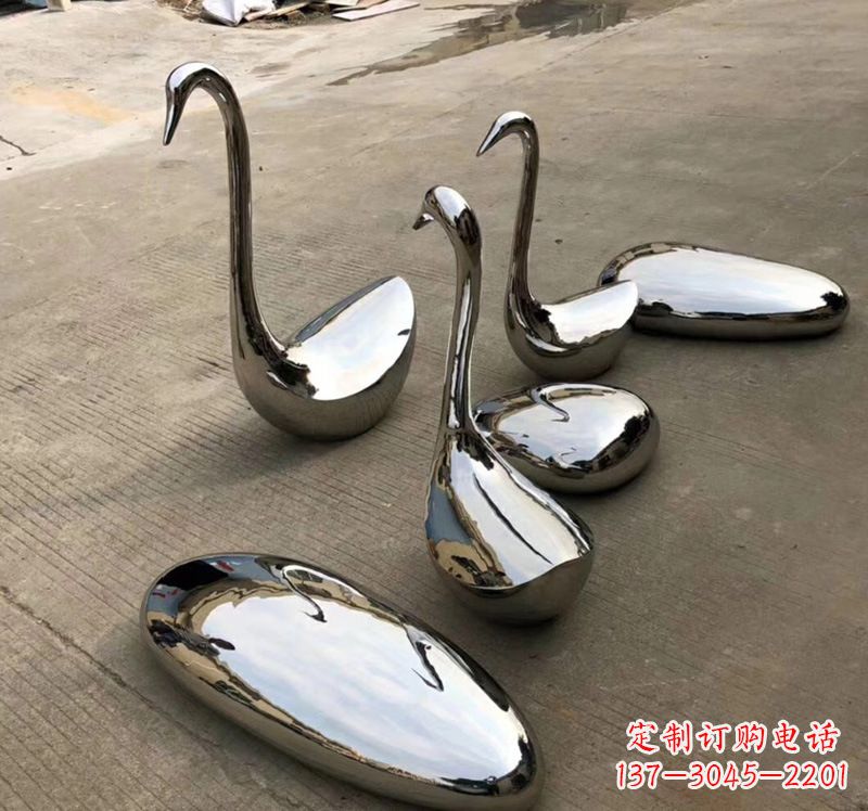 安阳不锈钢抽象仙鹤雕塑