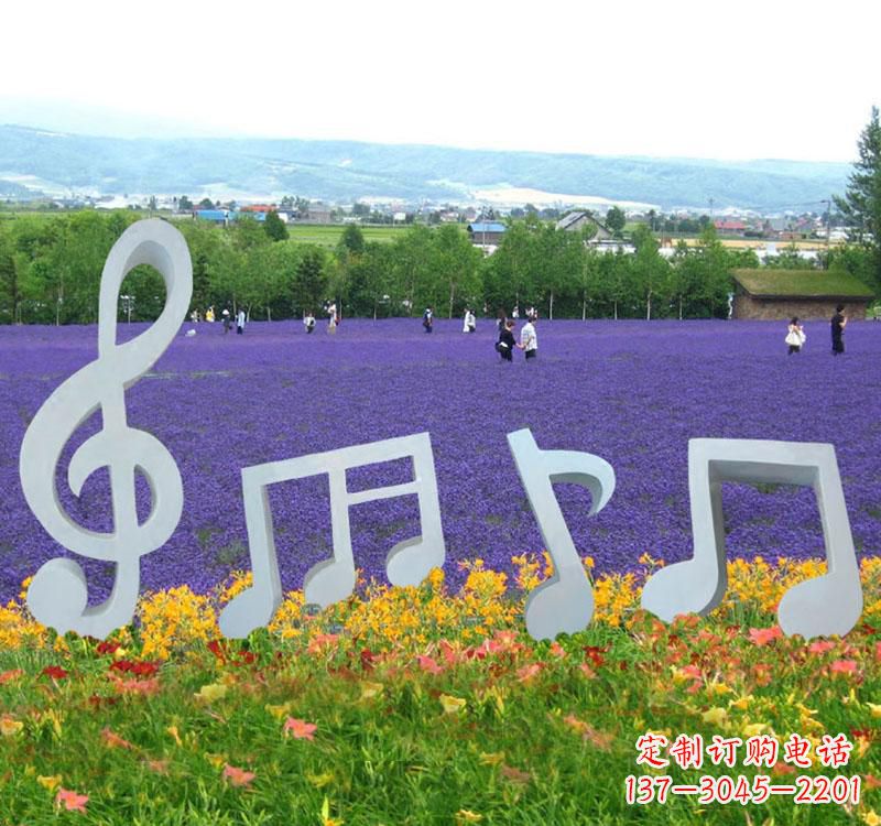 安阳不锈钢抽象音符雕塑