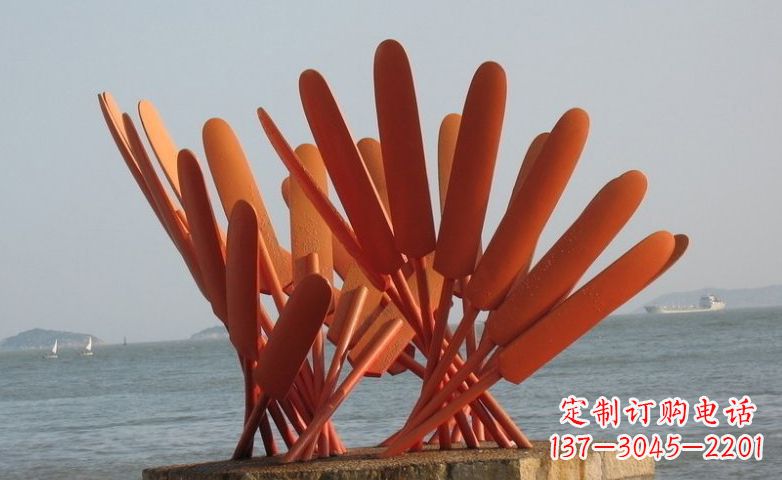 安阳不锈钢船桨海边景观雕塑