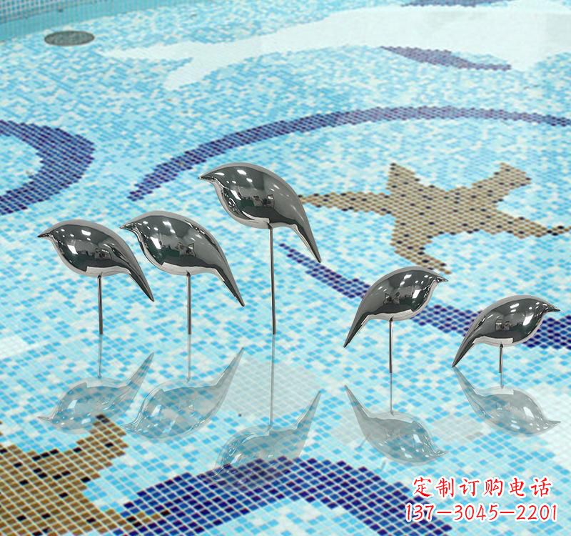 安阳不锈钢创意鸽子雕塑