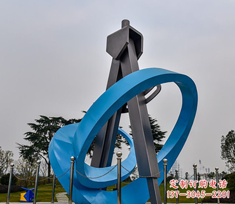 安阳不锈钢创意圆规造型