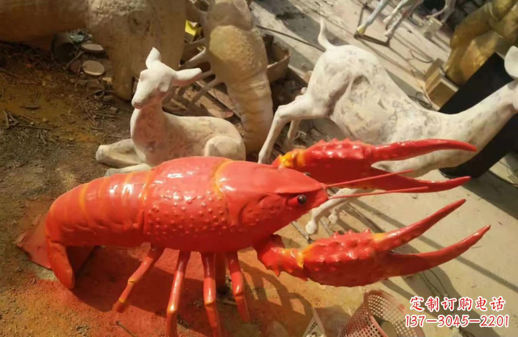 安阳不锈钢大龙虾雕塑1