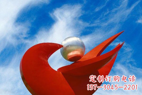 安阳不锈钢大型抽象和平鸽雕塑