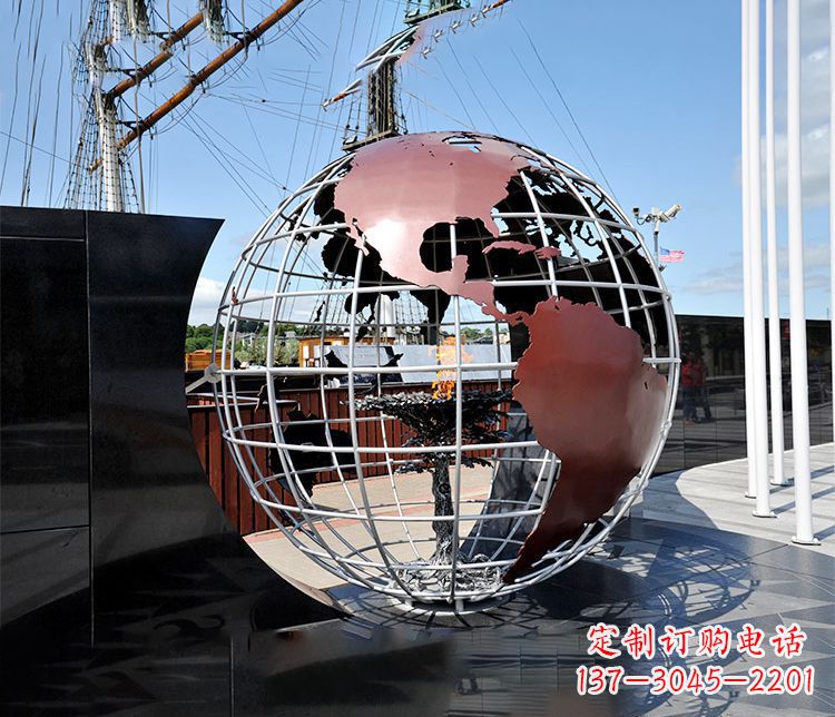 安阳不锈钢大型地球仪雕塑