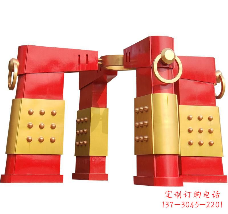 安阳不锈钢大型拱门雕塑