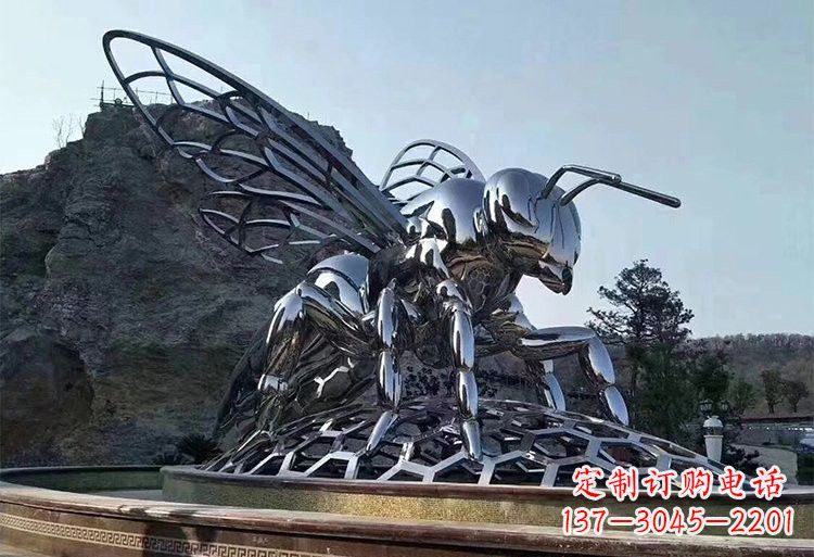 安阳不锈钢大型蜜蜂雕塑