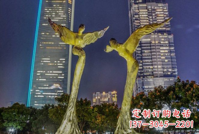 安阳不锈钢大型天使雕塑
