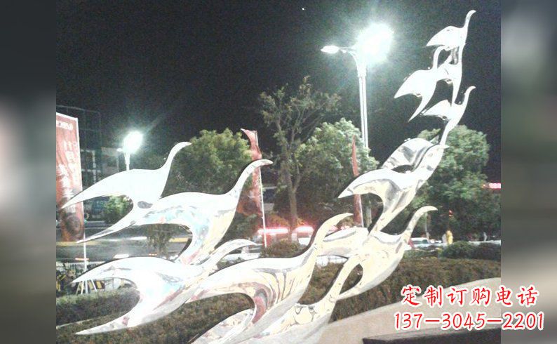 安阳不锈钢大雁雕塑 (5)