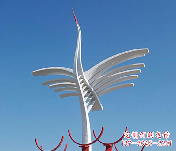 安阳不锈钢大雁雕塑 (3)