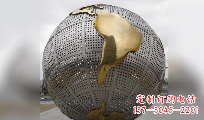 安阳不锈钢地球地图雕塑