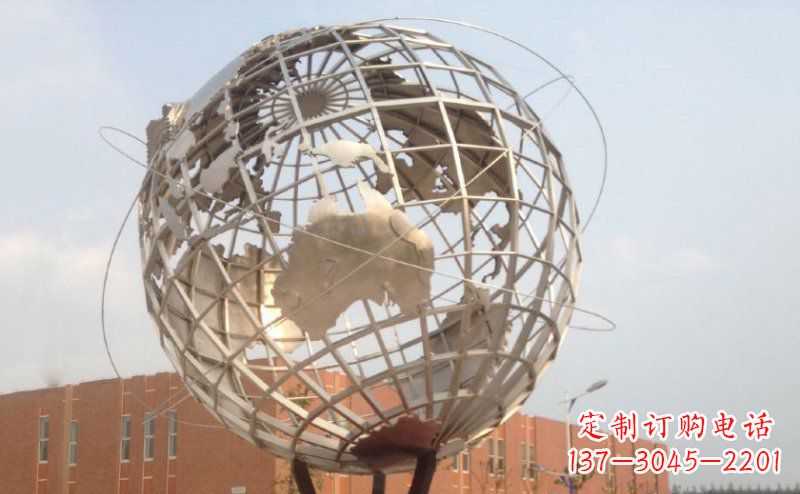 安阳不锈钢地球雕塑 (3)