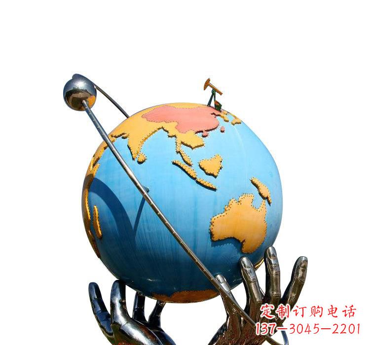 安阳不锈钢地球雕塑2