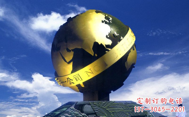 安阳不锈钢地球企业雕塑
