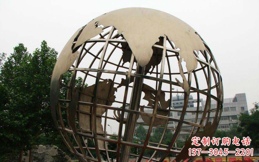 安阳不锈钢地球景观雕塑