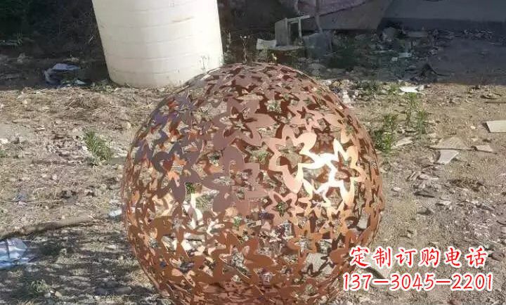 安阳不锈钢地球仪花球雕塑