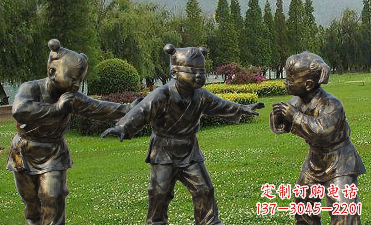 安阳不锈钢儿童戏耍人物雕塑