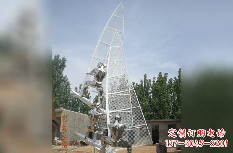 安阳不锈钢帆船比赛雕塑